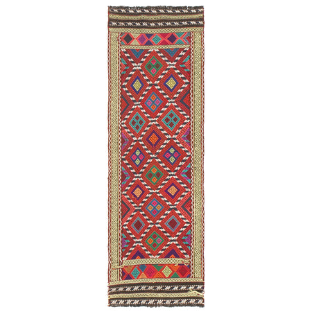 Embroidery Kilim Runner 2' 4" x 7' 9" (ft) - No. Y13028