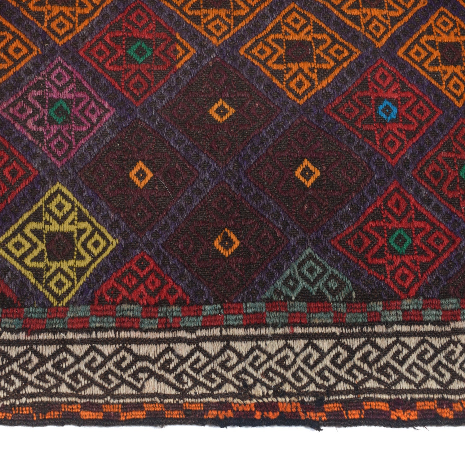Embroidery Kilim Runner 2' 5" x 7' 10" (ft) - No. Y13139