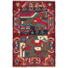 Handmade Village Design Carpet 2' 11" x 4' 9" (ft)- No. Y13597