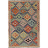 Handmade Vegetable Kilim 3' 2  x 4' 9 (ft) - No. Y13989