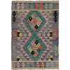 Handmade Vegetable Kilim 3' 4  x 4' 9 (ft) - No. Y14009