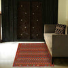 Handmade Vegetable Kilim 4' 0  x 4' 9 (ft) - No. Y14013