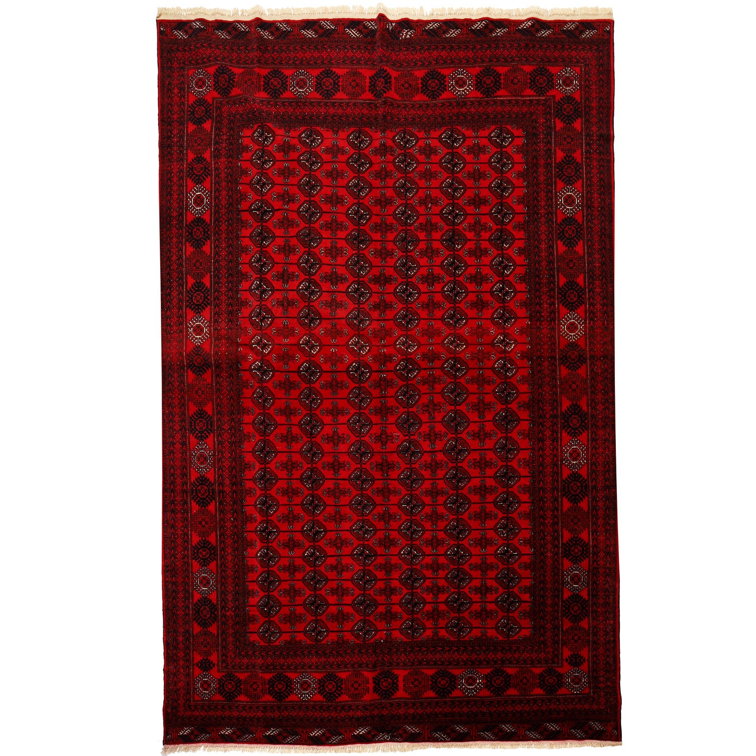 Oriental Bukhara Rug 6' 4 x 9' 7 (ft) - No. Y14711