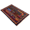 Handmade Pictorial Carpet 2' 11" x 4' 6" (ft)- No. Y14774