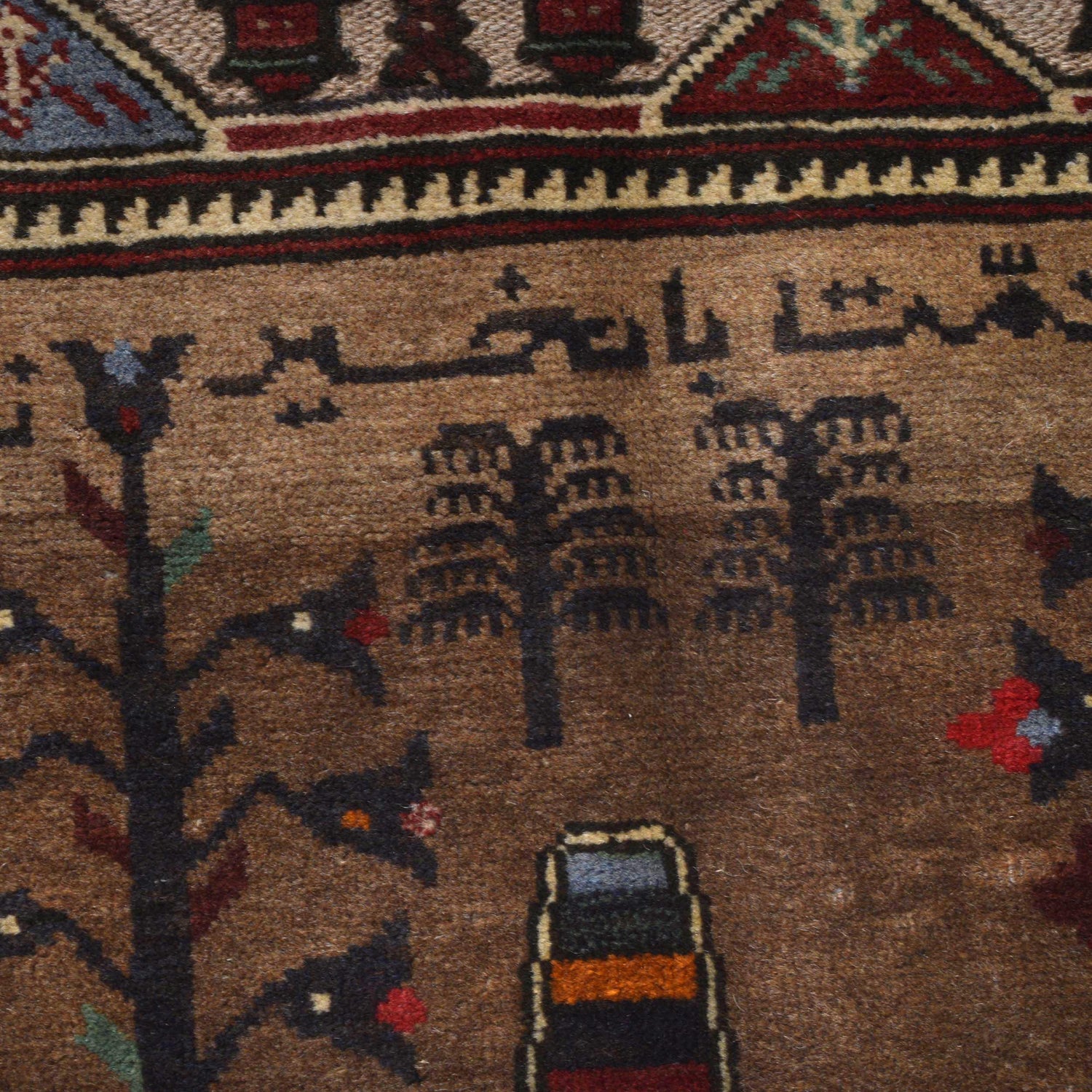 Handmade Picture Rug 4' 5" x 6' 6" (ft)- No. Y14953