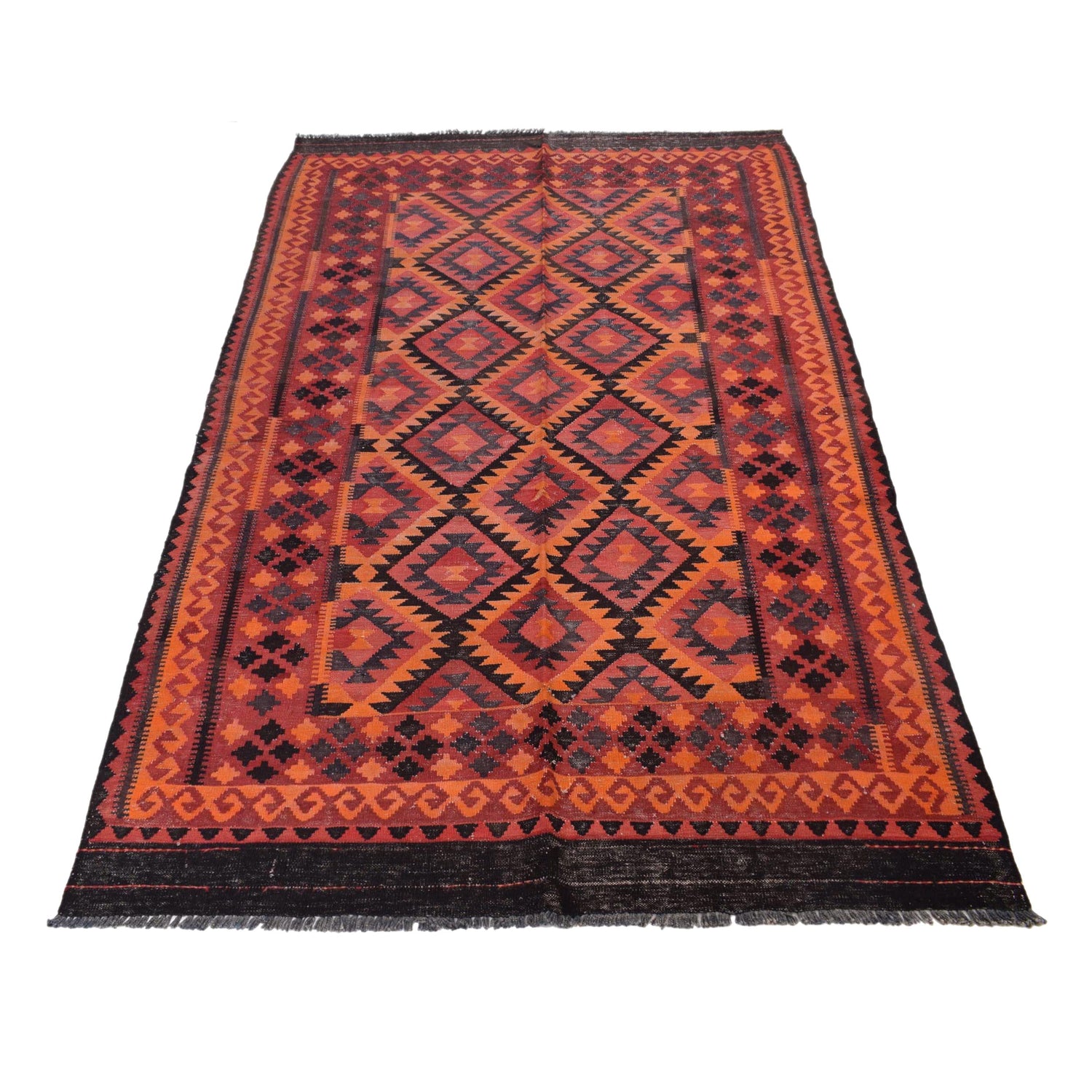 Vintage Kilim 4' 8" x 8' 1" (ft) - No. Y15799