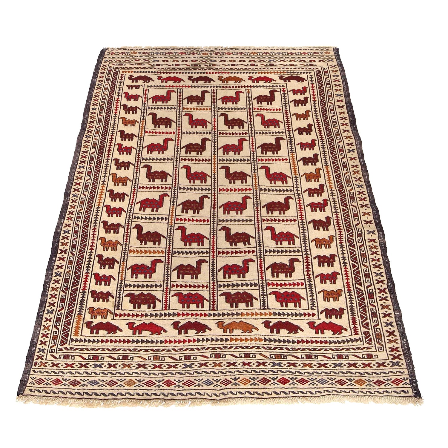 Traditional Soumak Kilim 4' 2" x 6' 6" (ft) - No. Y16061
