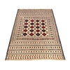 White Flatweave Kilim 4' 3" x 6' 4" (ft) - No. Y16068