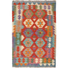 Handmade Vegetable Kilim 3' 2  x 4' 8 (ft) - No. Y16484