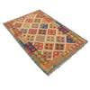 Handmade Vegetable Kilim 3' 3  x 4' 9 (ft) - No. Y16551