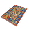 Handmade Vegetable Kilim 3' 2  x 4' 5 (ft) - No. Y16557