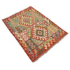 Handmade Vegetable Kilim 3' 4  x 4' 6 (ft) - No. Y16578