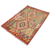 Handmade Vegetable Kilim 3' 4  x 4' 6 (ft) - No. Y16578