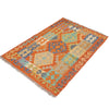 Handmade Vegetable Kilim 3' 3  x 4' 6 (ft) - No. Y16579