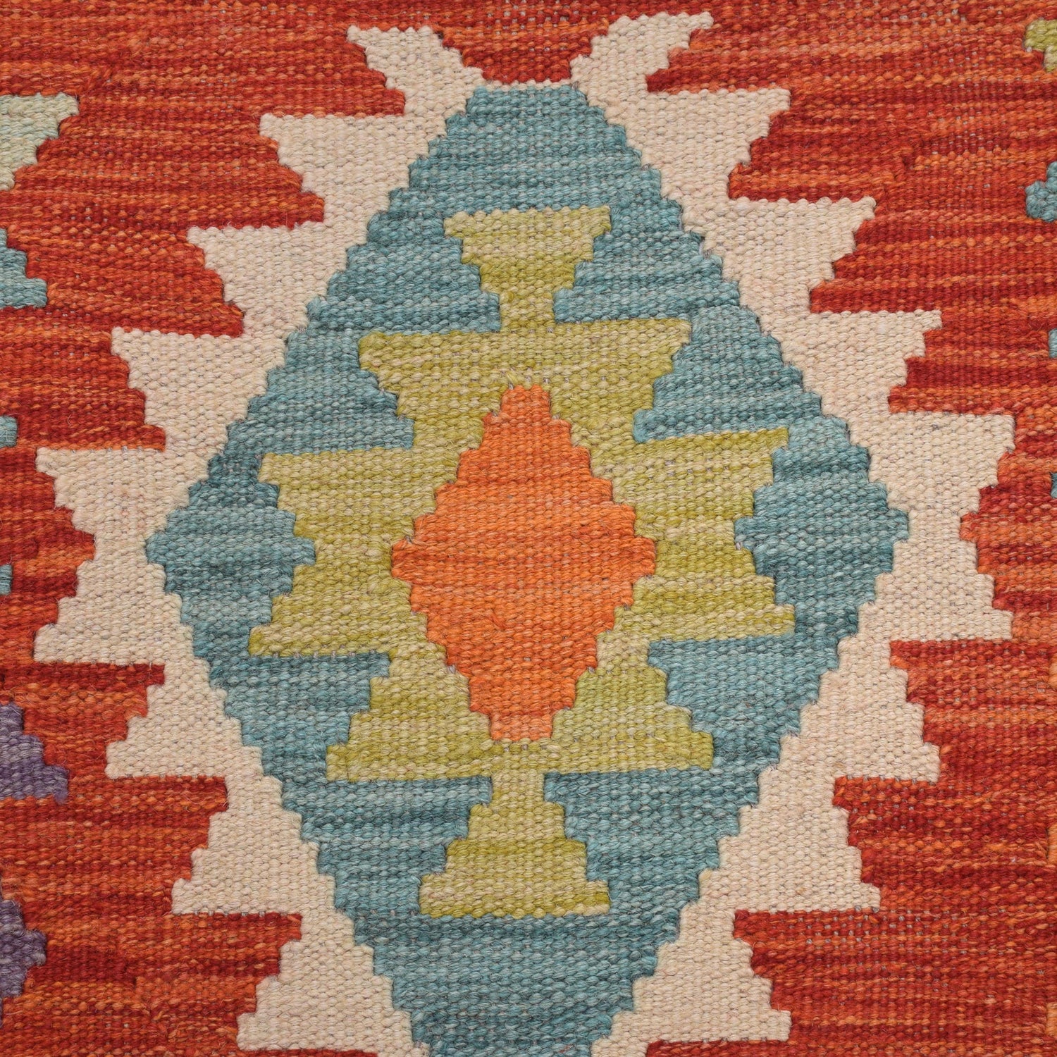Handmade Vegetable Kilim 8' 1" x 9' 8" (ft) - No. Y31024