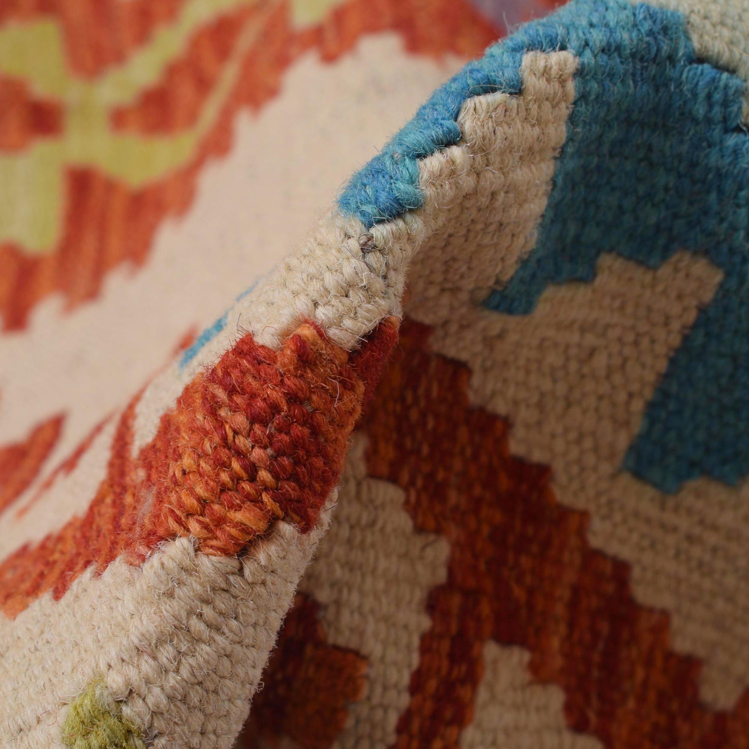 Handmade Vegetable Kilim 8' 1" x 9' 8" (ft) - No. Y31024