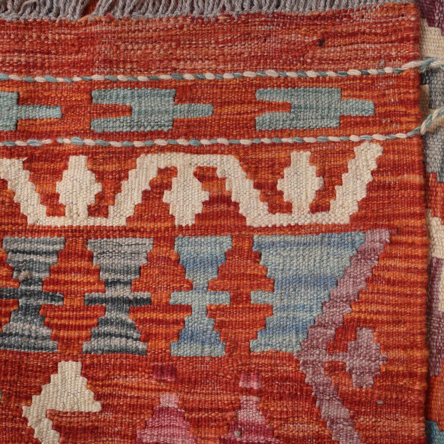 Handmade Vegetable Kilim 8' 9" x 9' 7" (ft) - No. Y31025