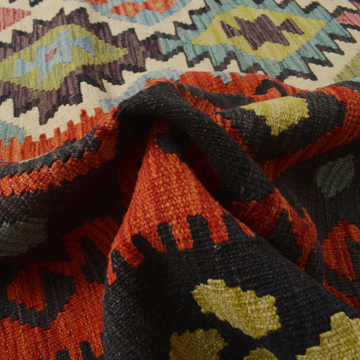 Handmade Vegetable Kilim 9' 10" x 12' 6" (ft) - No. Y31034