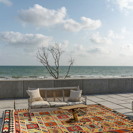 Handmade Vegetable Kilim 9' 6" x 12' 11" (ft) - No. Y31567