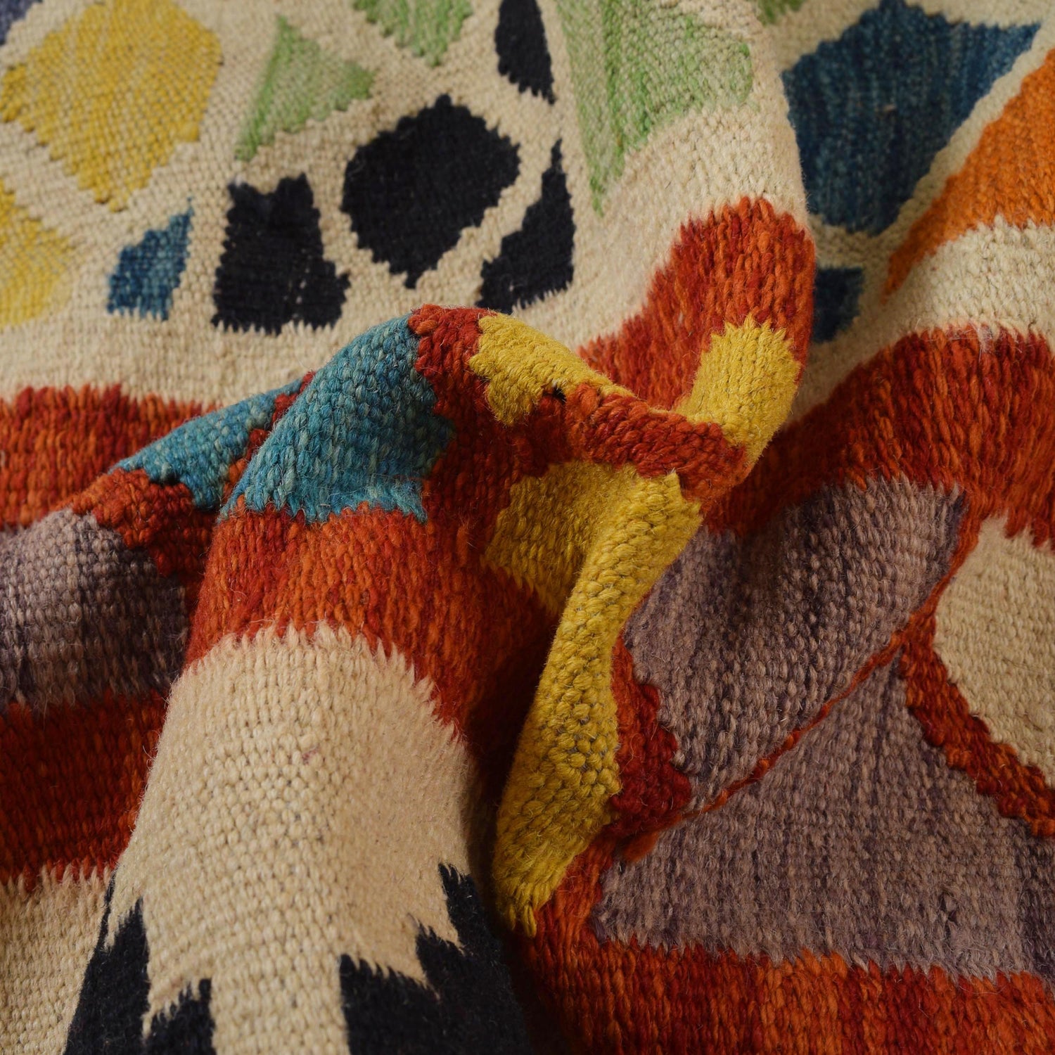 Handmade Vegetable Kelim 8' 6" x 11' 5" (ft) - No. Y31568