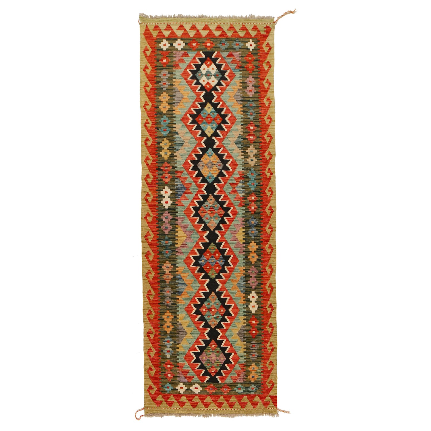 Vegetable Kilim Runner 2' 7" x 8' 2" (ft) - No. Y31573