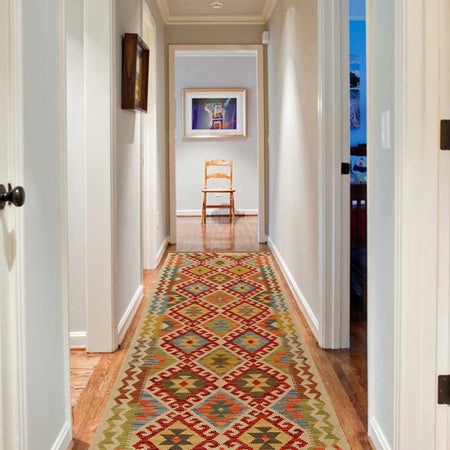 Vegetable Kelim Runner 2' 9" x 8' 10" (ft) - No. Y31577