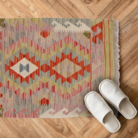 Handmade Vegetable Kilim 2' 0" x 2' 10" (ft) - No. Y31825
