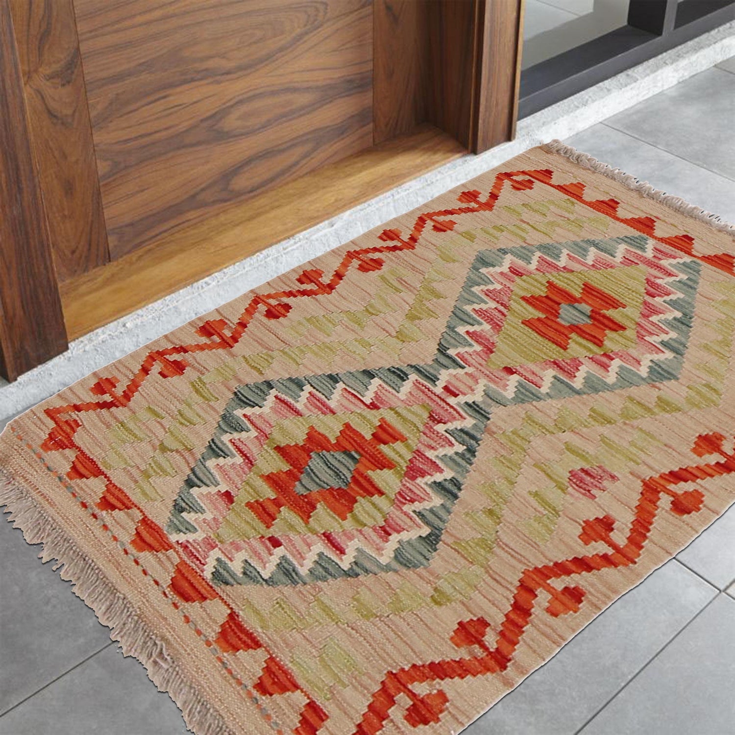Handmade Vegetable Kilim 2' 0" x 3' 0" (ft) - No. Y31827