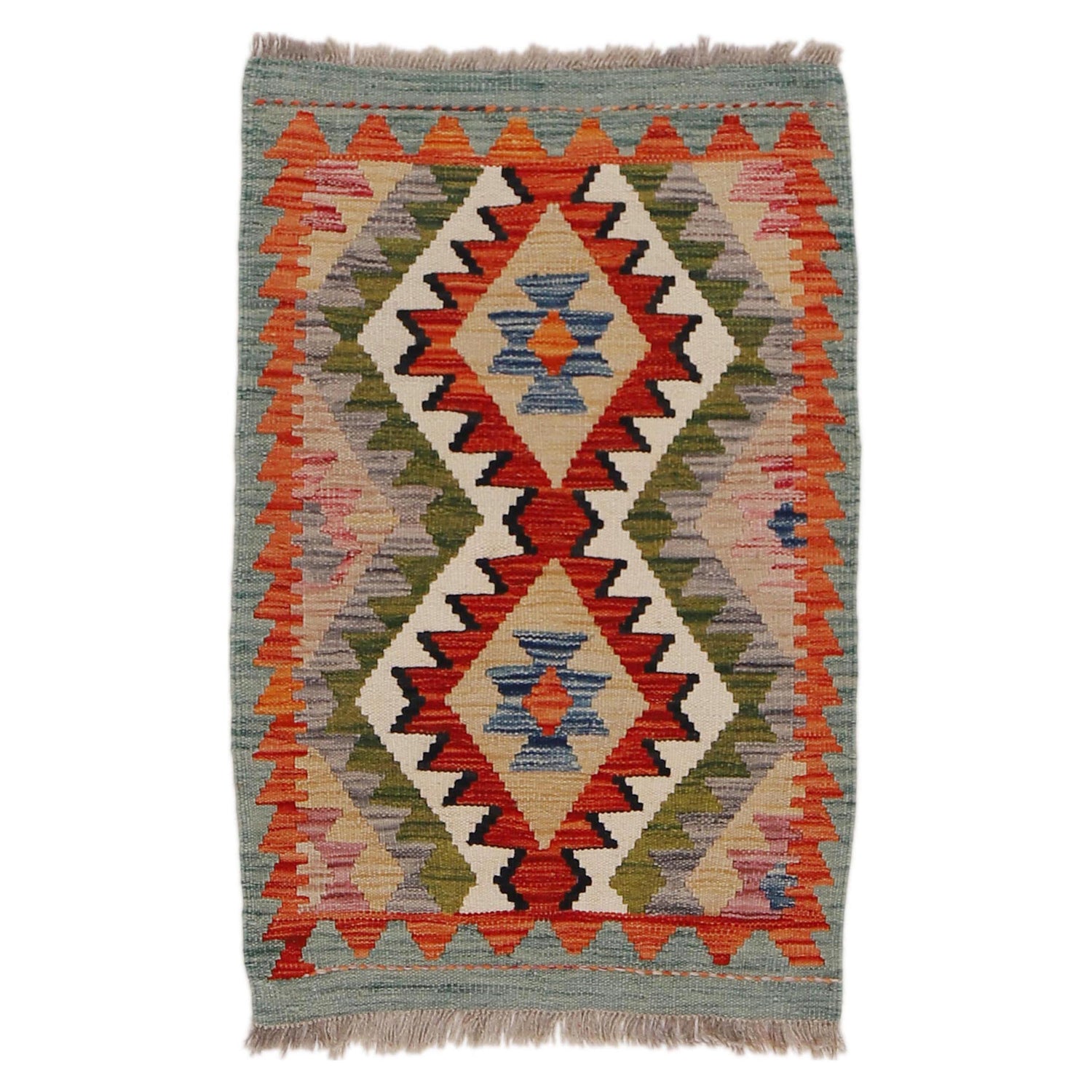 Handmade Vegetable Kilim 2' 0" x 3' 0" (ft) - No. Y31842