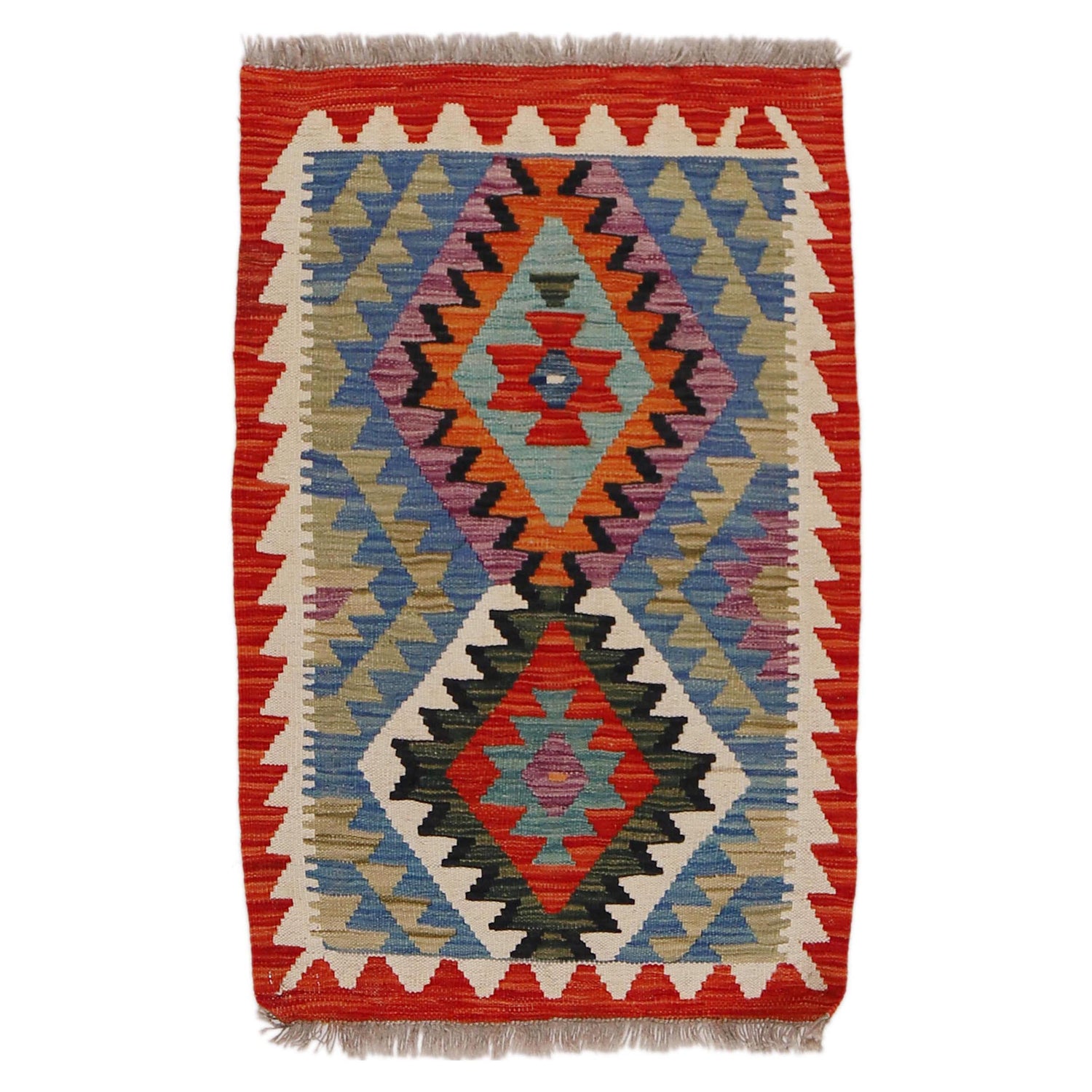 Handmade Vegetable Kilim 2' 2" x 3' 3" (ft) - No. Y31847