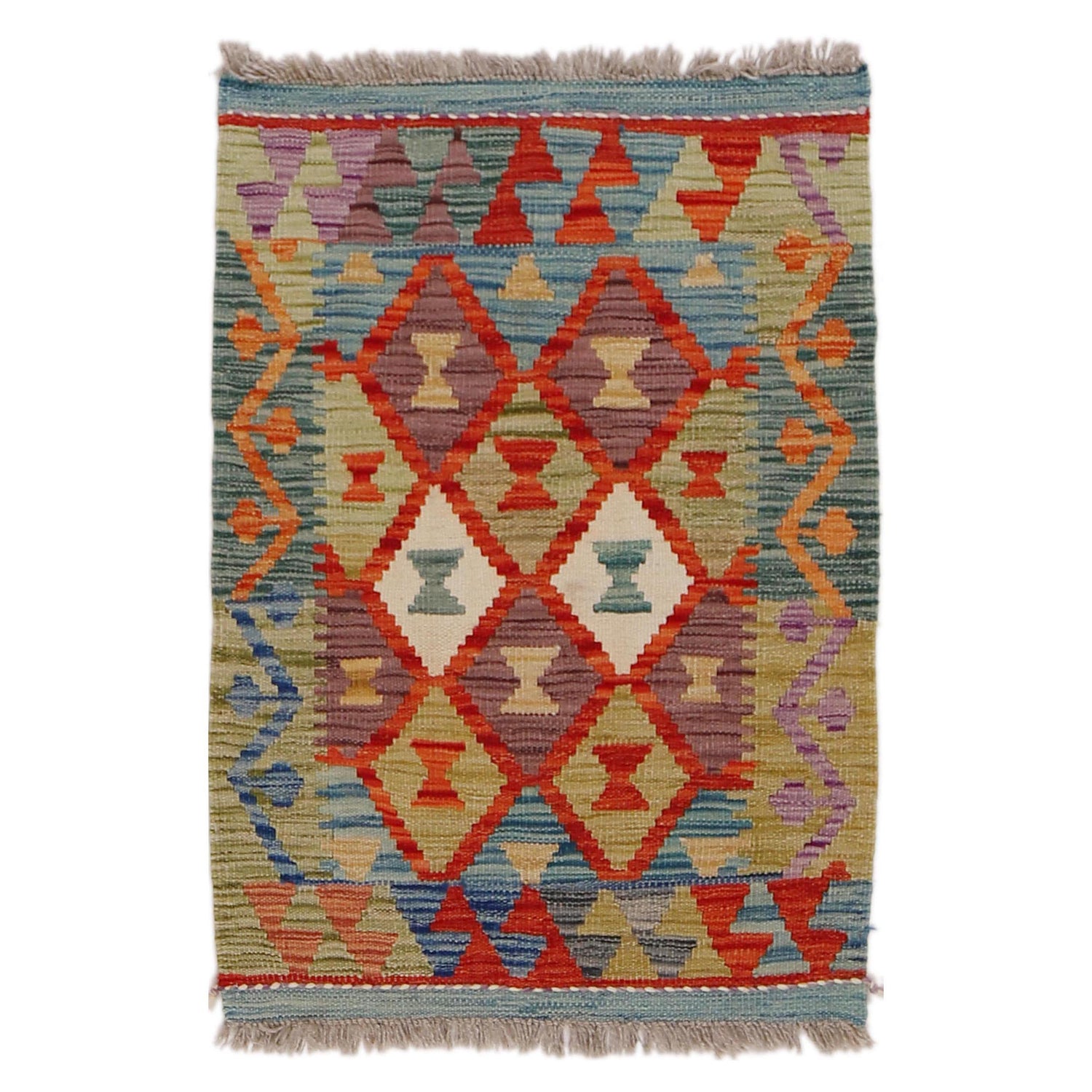 Handmade Vegetable Kilim 2' 0" x 2' 9" (ft) - No. Y31860