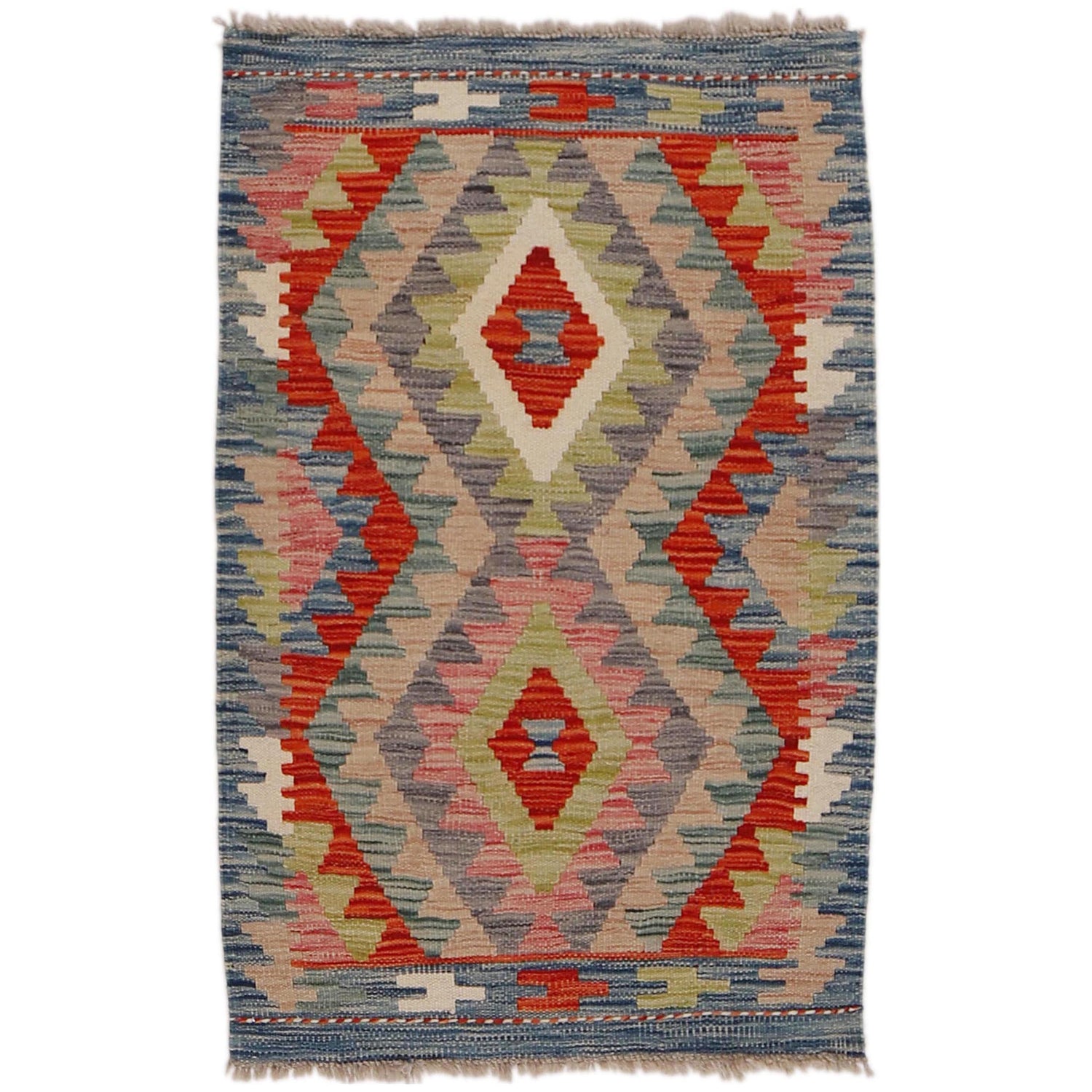 Handmade Vegetable Kilim 2' 0" x 3' 1" (ft) - No. Y31883