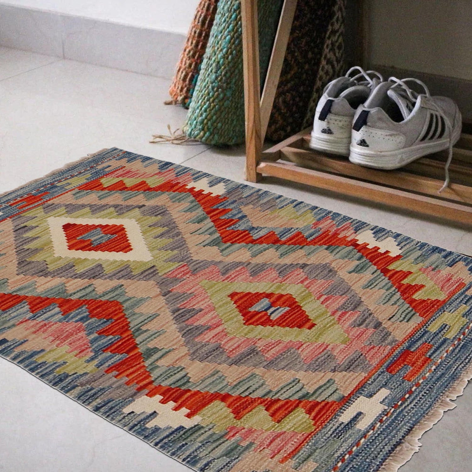 Handmade Vegetable Kilim 2' 0" x 3' 1" (ft) - No. Y31883