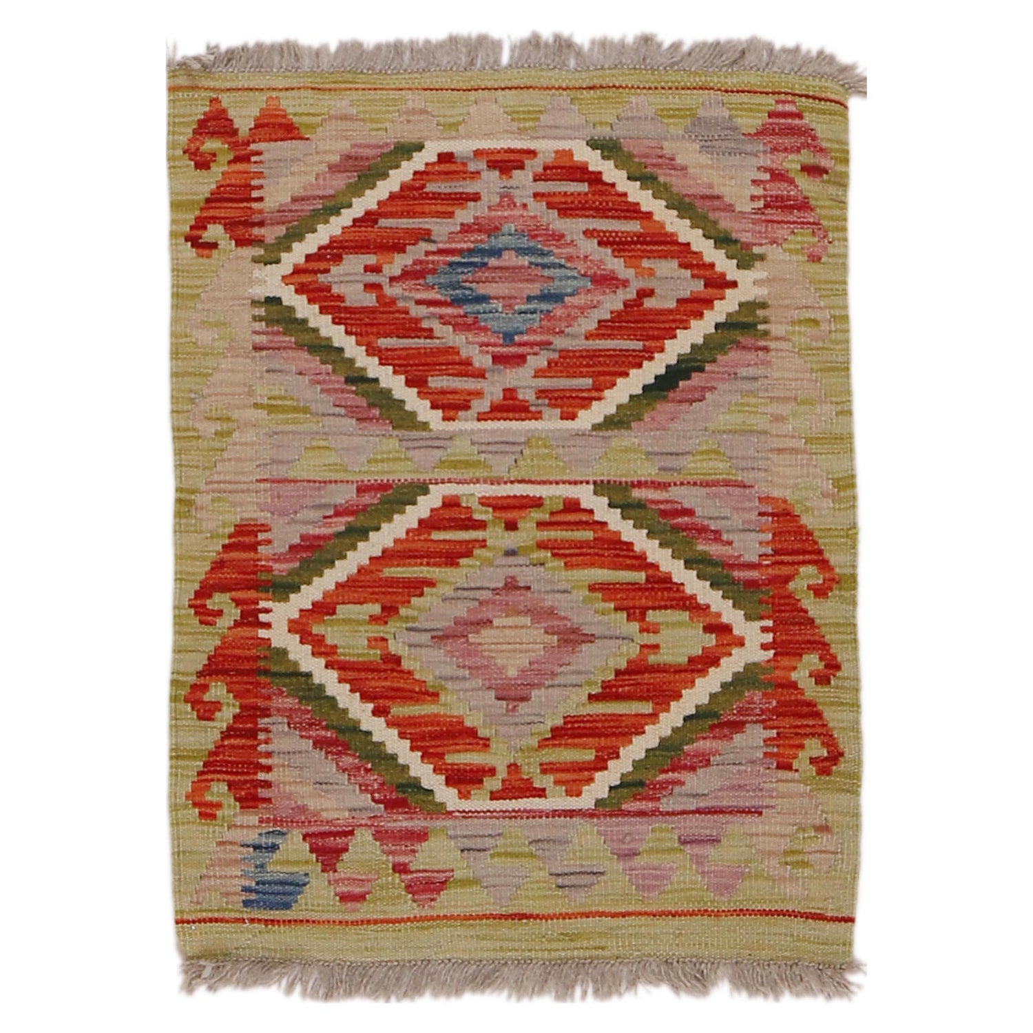 Handmade Vegetable Kilim 2' 0" x 2' 7" (ft) - No. Y31902