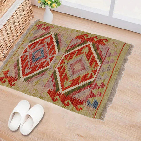 Handmade Vegetable Kilim 2' 0" x 2' 7" (ft) - No. Y31902