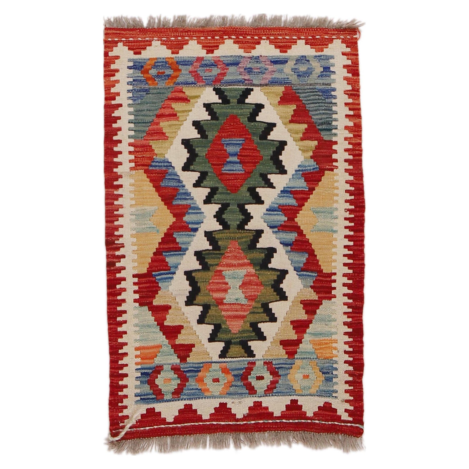 Handmade Vegetable Kilim 2' 0" x 3' 2" (ft) - No. Y31908