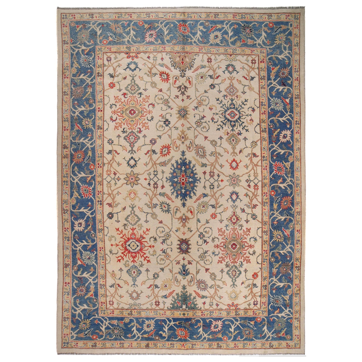 Turkish design Oushak Rug 10' 0 x 13' 7 (ft) - No. Y33026