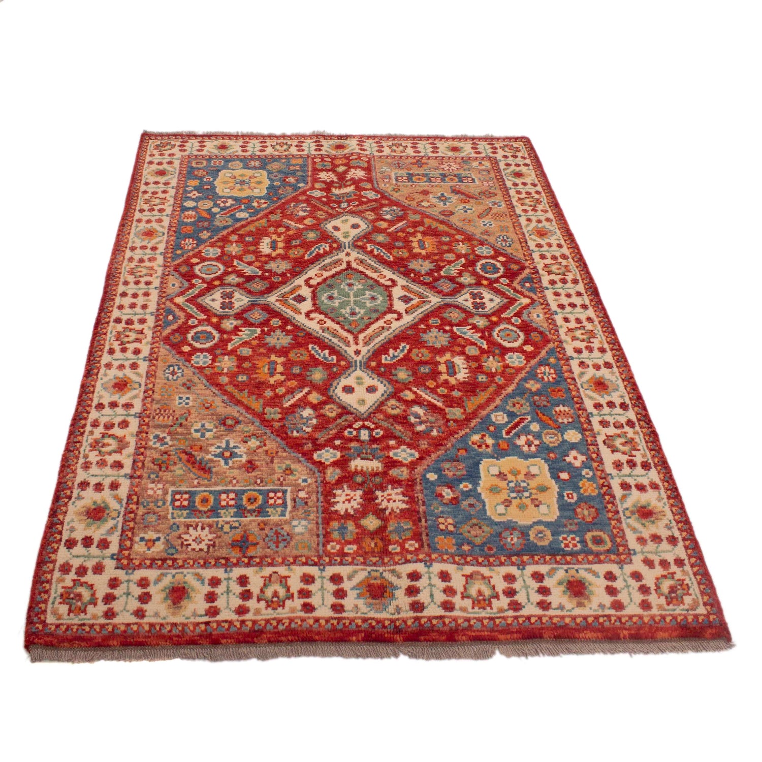 Handmade Sherazi Rug 3' 9" x 5' 8" (ft) - No. Y33030