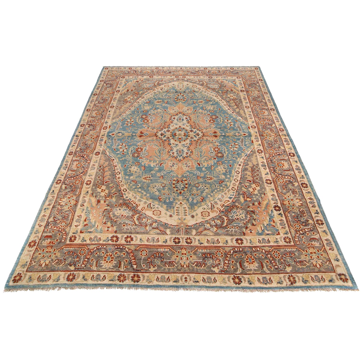 Hand Made Persian Design Heriz Rug 6' 8" x 9' 9" (ft) - No. Y33037