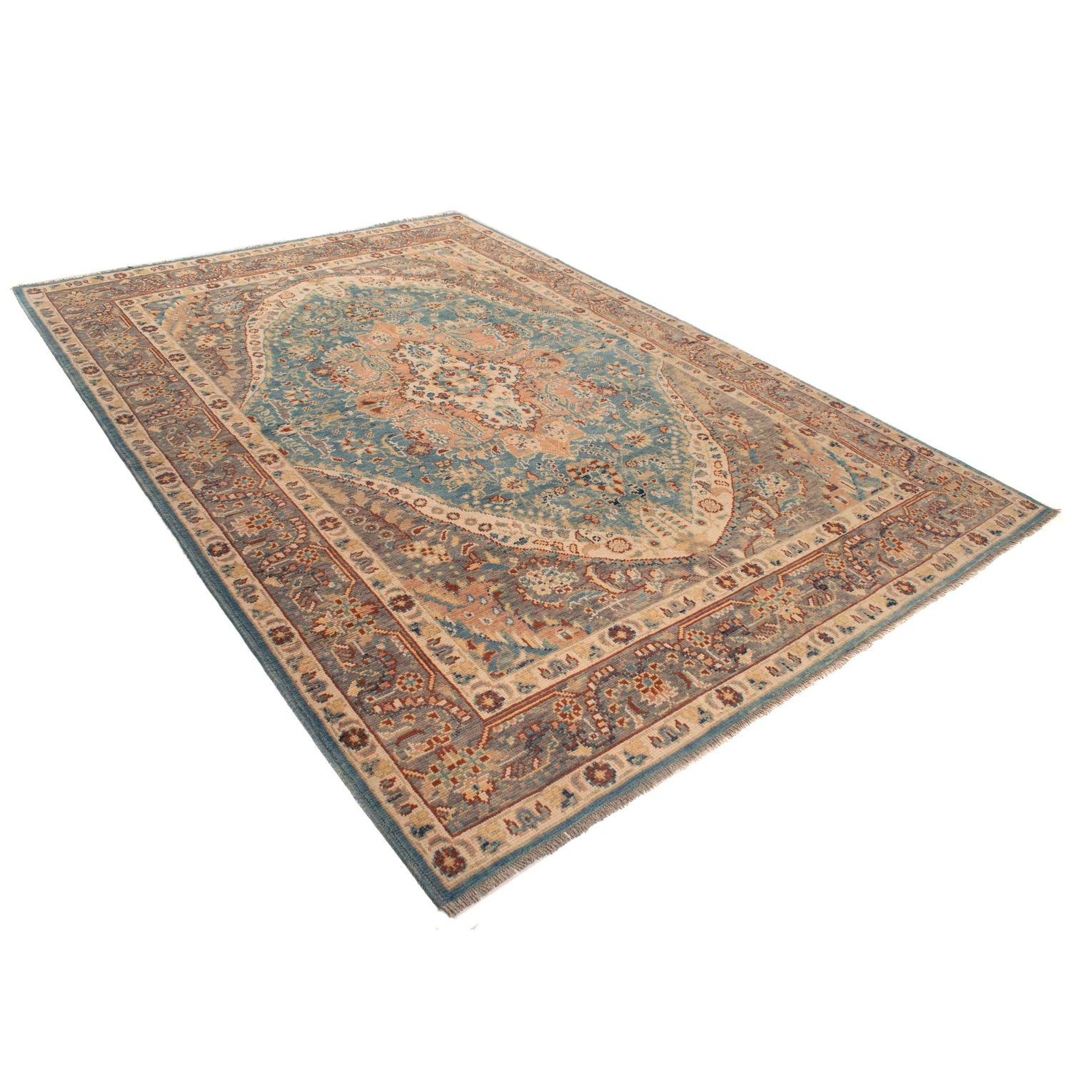 Hand Made Persian Design Heriz Rug 6' 8" x 9' 9" (ft) - No. Y33037