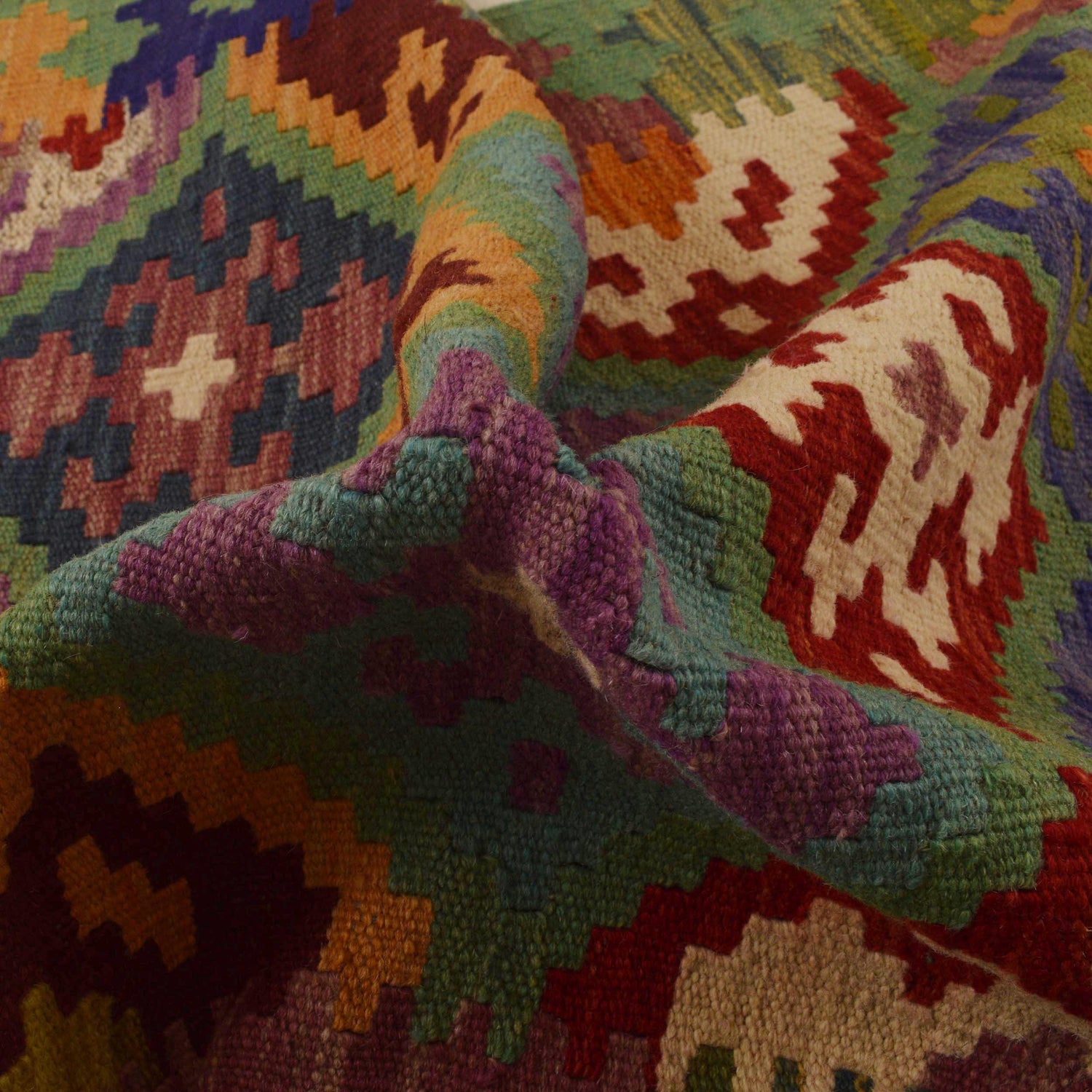 Vegetable Kelim Runner 2' 9" x 6' 9" (ft)- No. Y33098