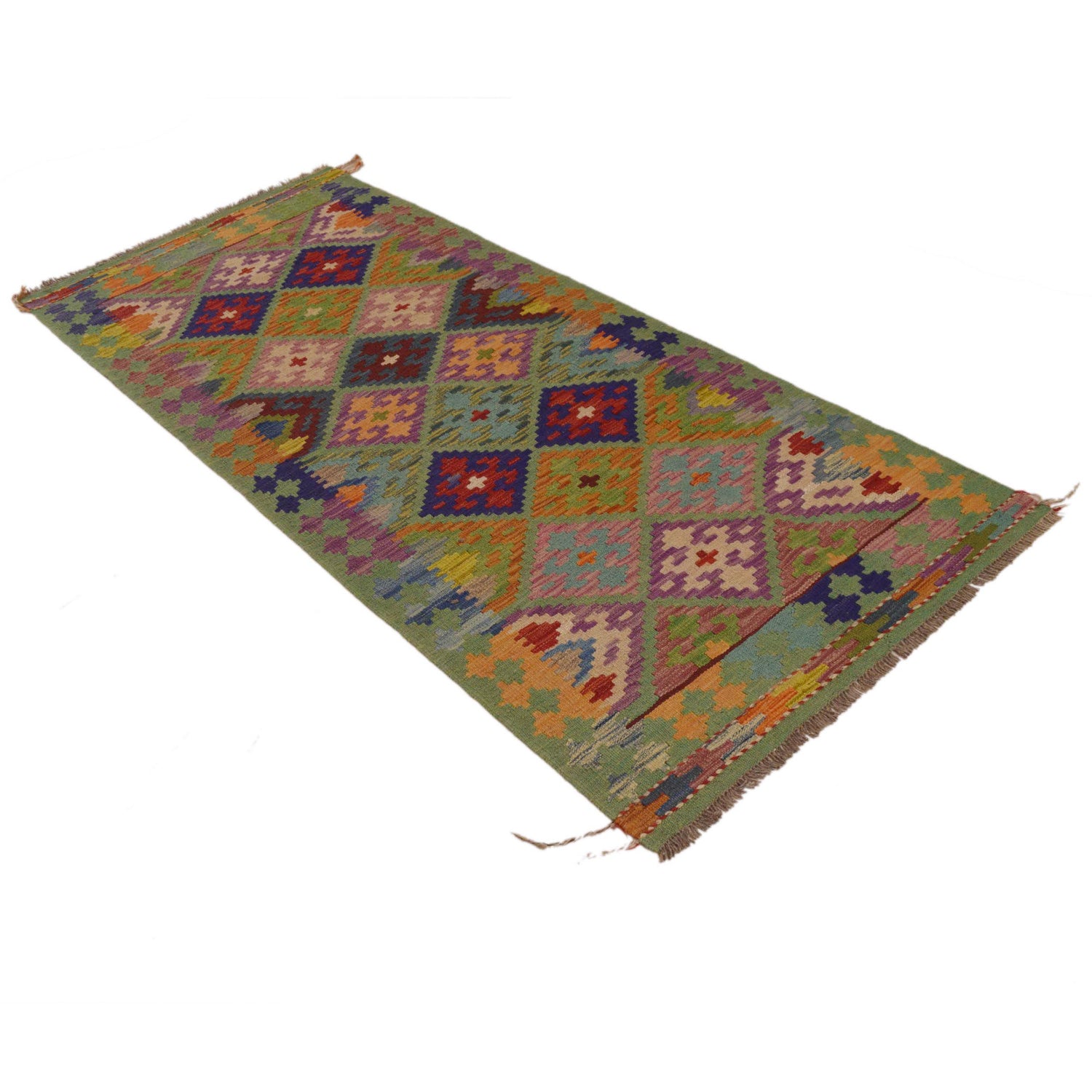 Vegetable Kilim Runner 2' 9" x 6' 6" (ft)- No. Y33099