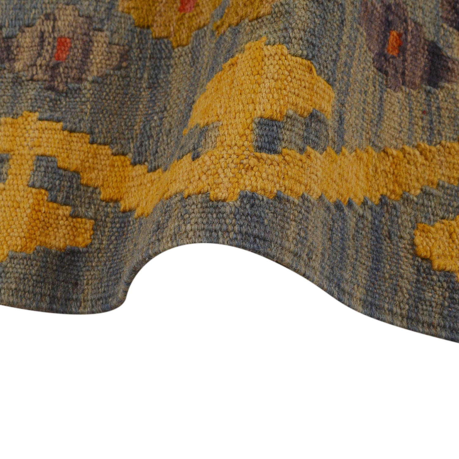 Handmade Vegetable Kelim 3' 4"  x 4' 9" (ft) - No. Y35091