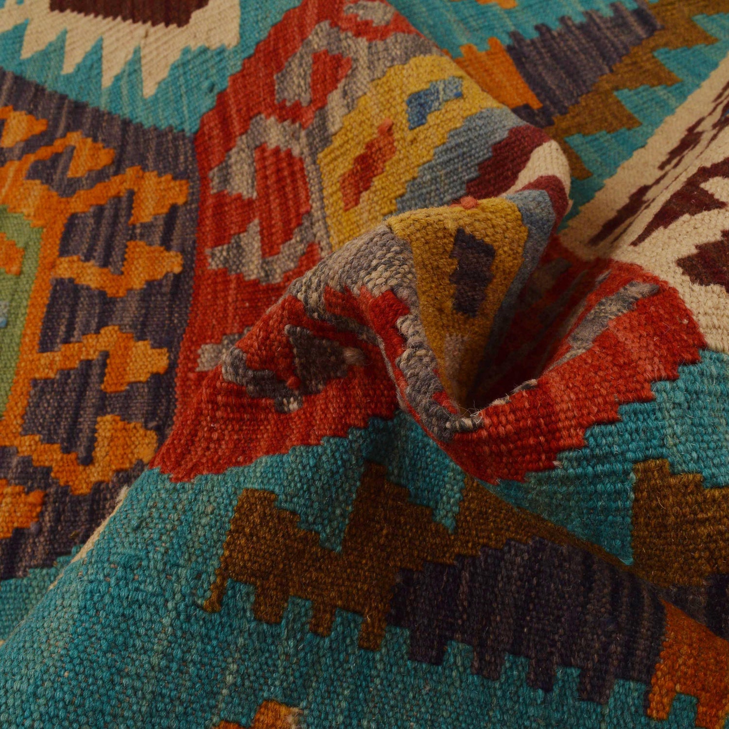 Vegetable Kilim Runner 2' 10" x 9' 9" (ft) - No. Y35093