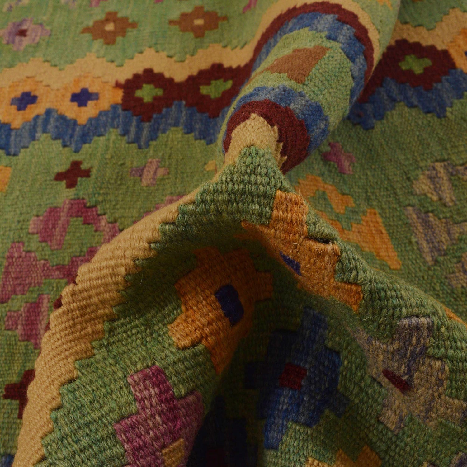 Vegetable Kelim Runner 2' 9" x 6' 3" (ft)- No. Y35096