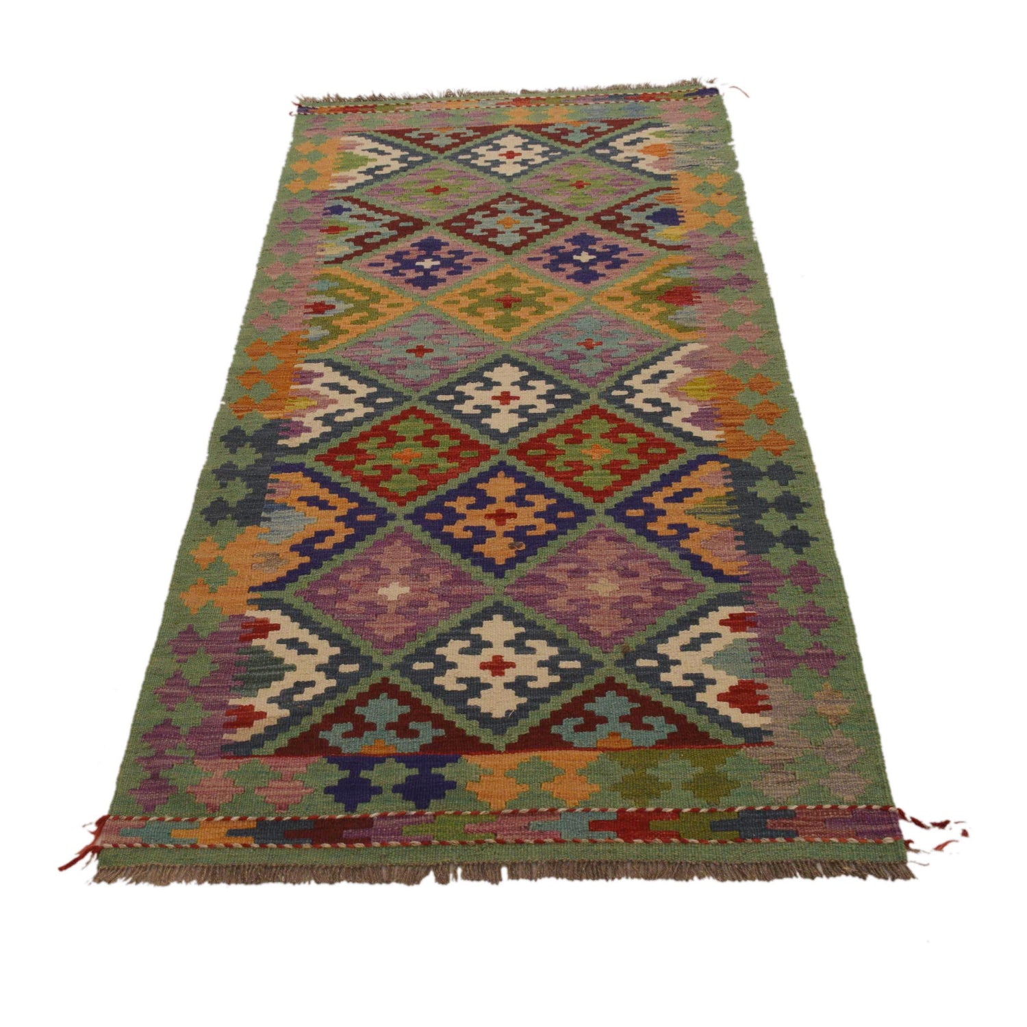 Vegetable Kilim Runner 2' 9" x 6' 7" (ft)- No. Y35097