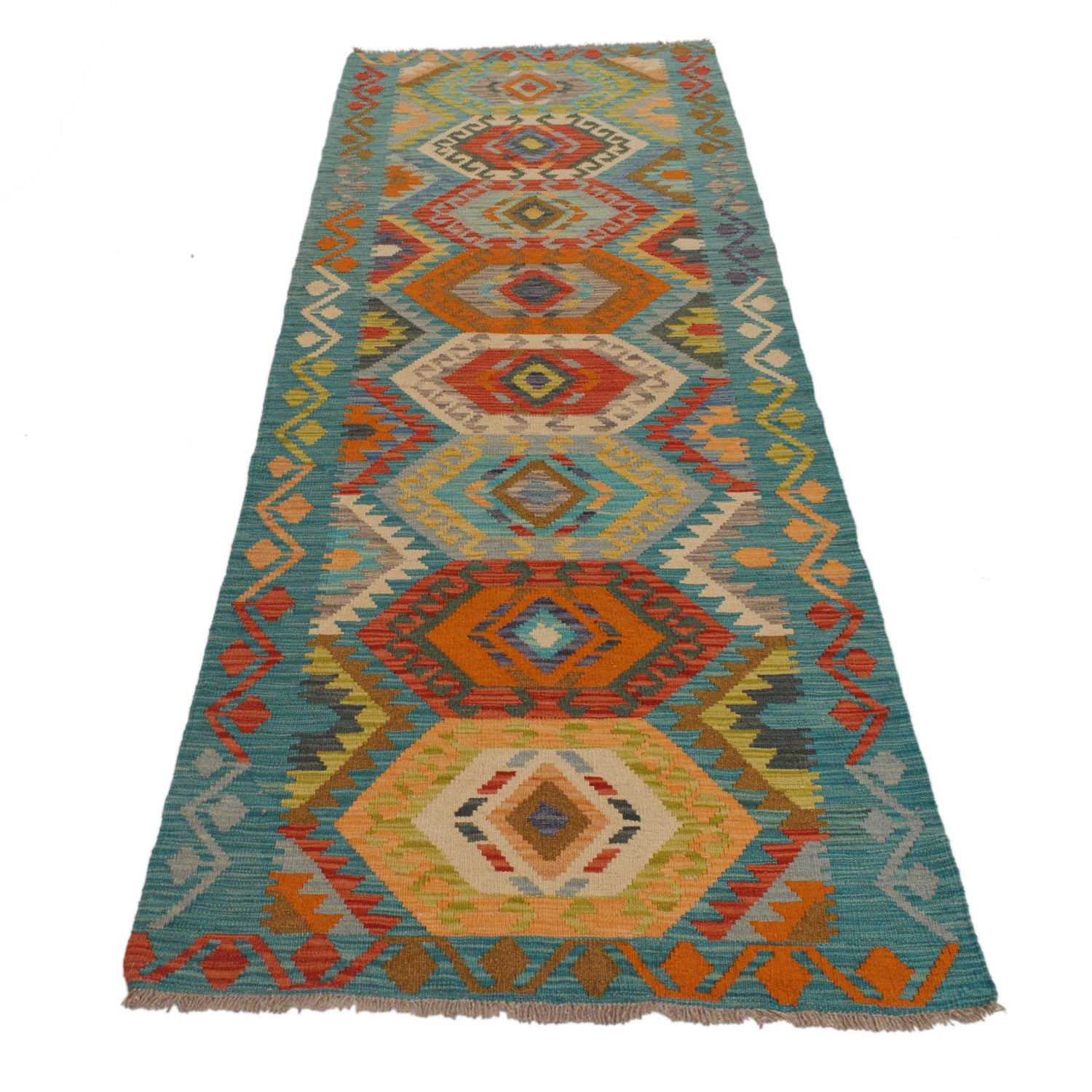 Vegetable Kilim Runner 2' 9" x 9' 8" (ft) - No. Y35101