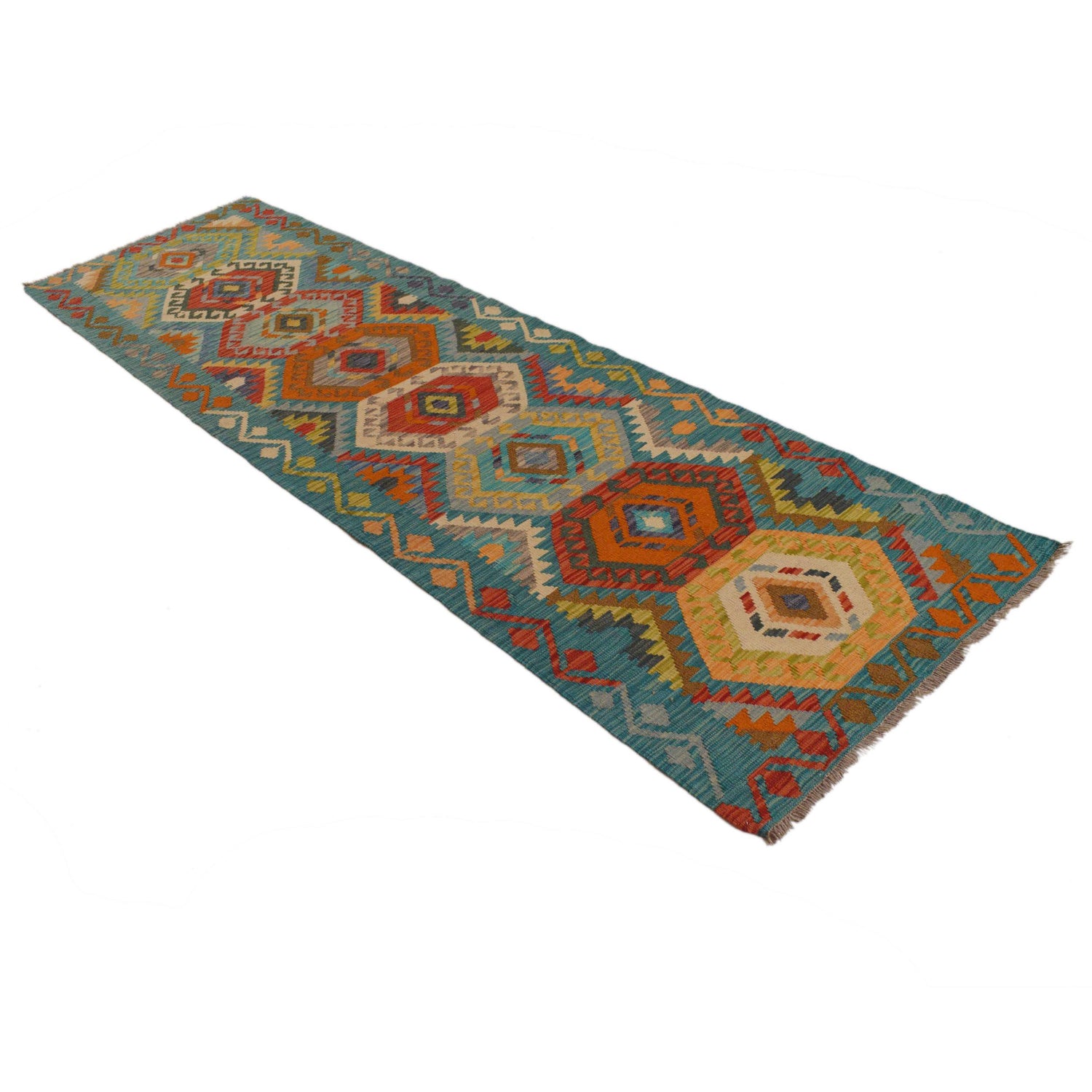 Vegetable Kilim Runner 2' 9" x 9' 8" (ft) - No. Y35101