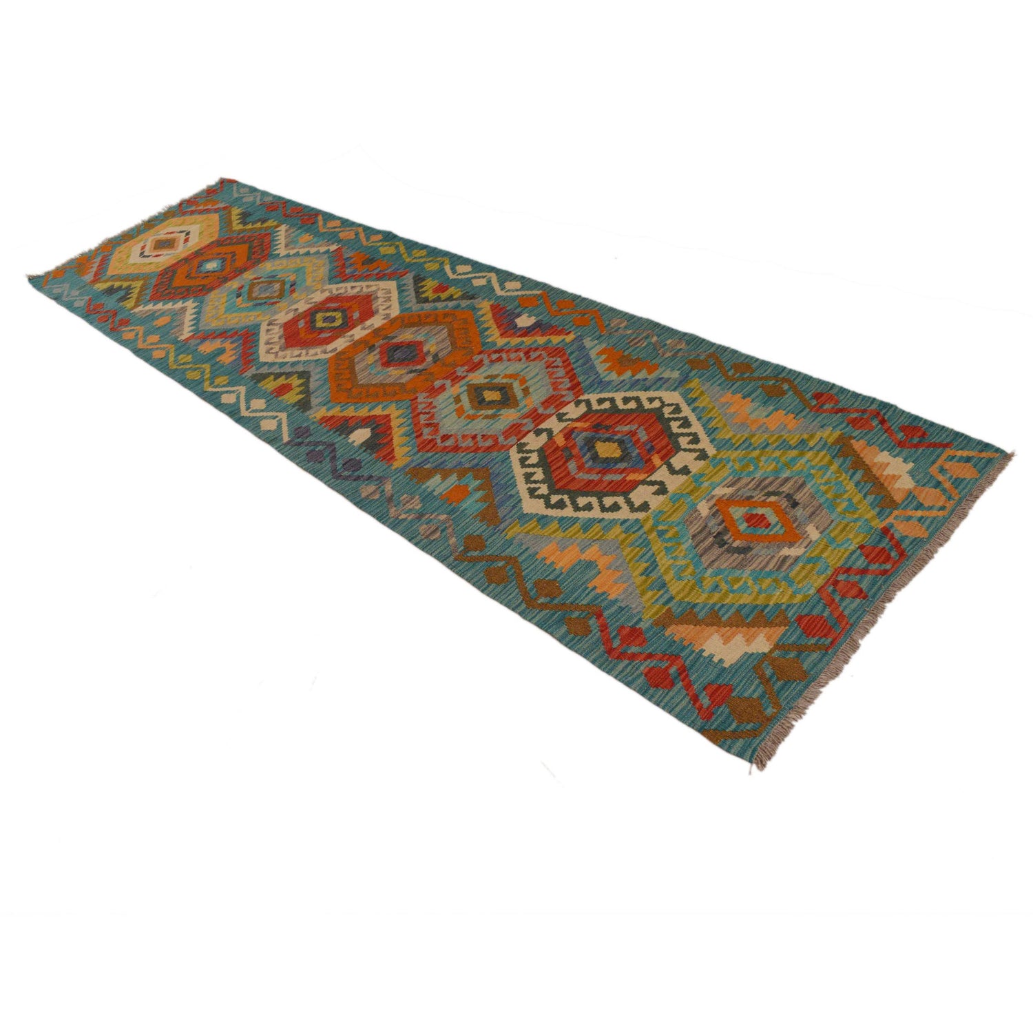 Vegetable Kilim Runner 2' 9" x 9' 8" (ft) - No. Y35101