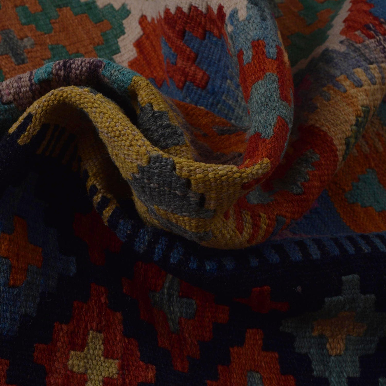 Handmade Vegetable Kilim 6' 0" x 8' 4" (ft) - No. Y35598